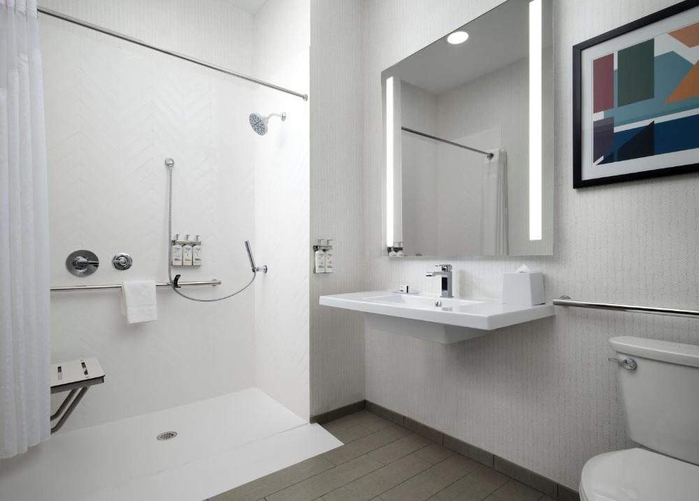 King Suite with Mobility Accessible Roll-In Shower interior